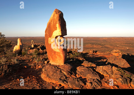 Living Desert Skulpturen Stockfoto