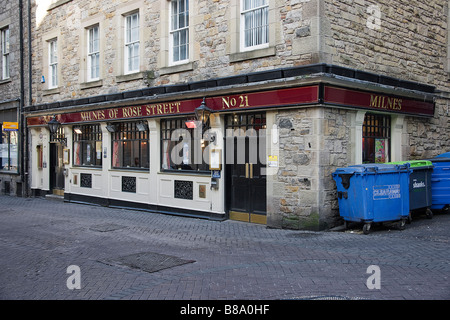 Milnes Gastwirtschaft. Rose Street. Edinburgh.Scotland Stockfoto