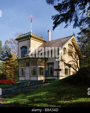 Edvard Grieg´s Villa Troldhaugen, Bergen, Norwegen Stockfoto