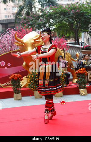 Bestandteil der kulturellen Aktivitäten zu feiern das Neujahrsfest in Central, Hongkong. Stockfoto