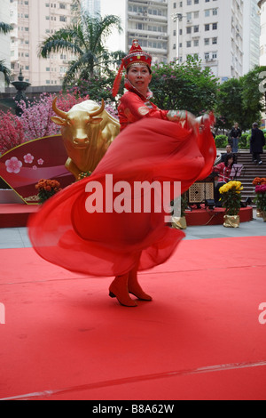 Bestandteil der kulturellen Aktivitäten zu feiern das Neujahrsfest in Central, Hongkong. Stockfoto