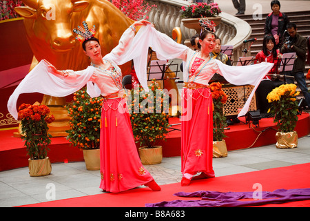 Bestandteil der kulturellen Aktivitäten zu feiern das Neujahrsfest in Central, Hongkong. Stockfoto