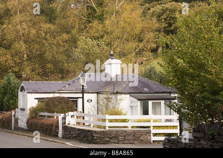 Bethesda Gwynedd North Wales UK alte Turnpike Cottage auf A5 historischen coaching Straßenverbindung von Thomas Telford gebaut Stockfoto