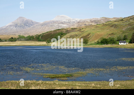 Loch Coultrie, Applecross Halbinsel, Ross und Cromarty-Distrikt, Northwest Highlands von Schottland, Großbritannien Stockfoto