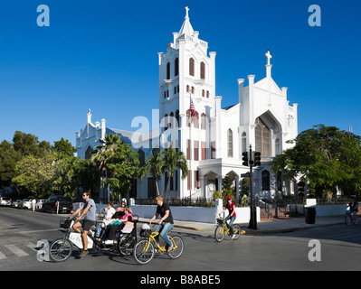 Str. Pauls Episcopal Church auf der Duval Street, Key West, Florida Keys, USA Stockfoto