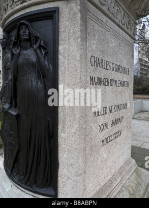 Denkmal für General Gordon Stockfoto