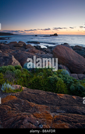 Sonnenuntergang am Redgate Beach in der Nähe von Margaret River Western Australia Stockfoto