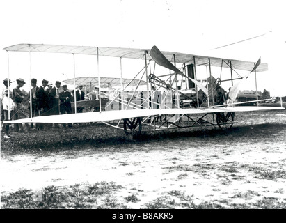 Wright Flyer Testflüge an Fort Myer, VA Stockfoto