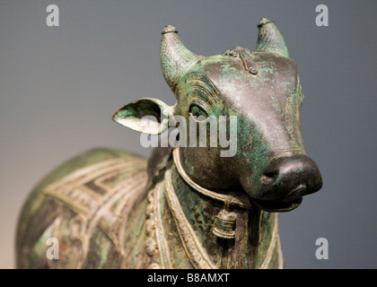 Der Stier Nandi - Indien, Chola Dynastie, 12. Jahrhundert Stockfoto