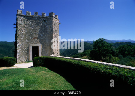 Italien, Latium, Labro, Burgturm Stockfoto