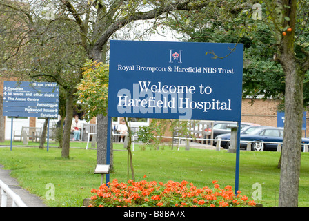 Harefield Krankenhaus, Hillingdon, UK Stockfoto