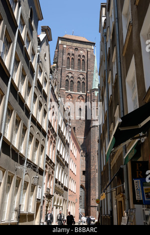 St. Marien Kirche (Basilika Mariä Himmelfahrt der Jungfrau Maria), Gdansk, Pommersche Woiwodschaft, Polen Stockfoto