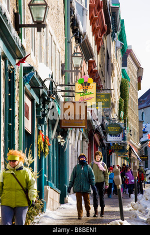 Latin Quarter alte Stadt Oberstadt Québec (Stadt) Stockfoto