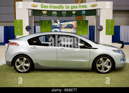 4. Februar 2009 Washington D C der Chevrolet Volt auf dem Display auf der Washington Auto Show Stockfoto