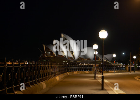 Sydney Opera House in der Nacht, Sydney Stockfoto