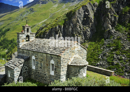 Kapelle in la Grande Dixence Stockfoto