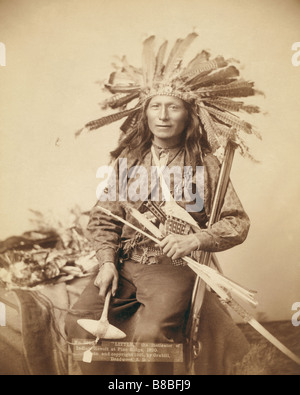 Wenig, der Anstifter des indischen Aufstands in Pine Ridge, 1890 Stockfoto