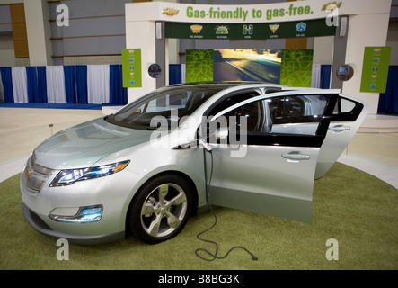 4. Februar 2009 Washington D C der Chevrolet Volt auf dem Display auf der Washington Auto Show Stockfoto