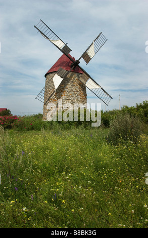 Arbeiten, Windmühle, l ' Isle-Aux-Coudres, Quebec Stockfoto