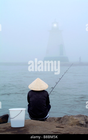 Fischer, Port Dalhousie, St. Catherines, Ontario Stockfoto