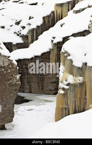 Linn Dee im Winter in der Nähe von Braemar, Deeside, Aberdeenshire, Schottland. Stockfoto