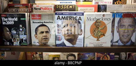 Zeitschriften mit Cover-Bilder von Präsident Barack Obama. Stockfoto
