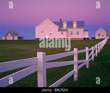 Haus Dämmerung, Riviere-la-Madeleine, Quebec Stockfoto