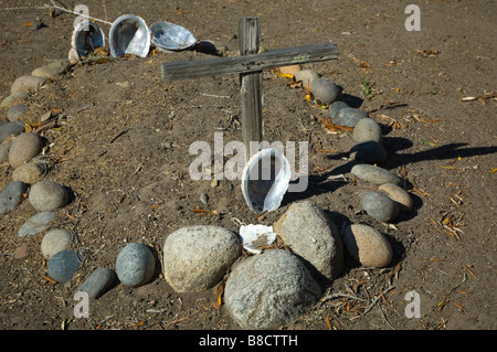 Friedhof in Carmel Mission, Kalifornien Stockfoto