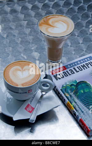 Bukit Bintang Star Hill Galerie Illy Kaffeebar Herzen Kuala Lumpur Malaysia Stockfoto