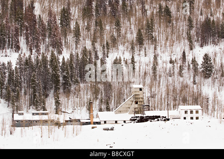 Alten Bergbaubetrieb in Colorado Stockfoto