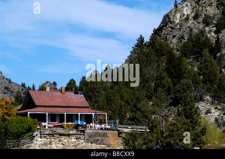 USA, Idaho, Silver City, Ghost Town in die Owyhee Mountains, Haus in der Nähe Stadt Stockfoto