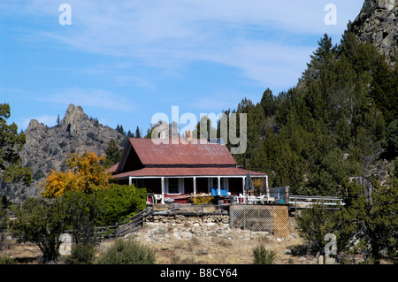 USA, Idaho, Silver City, Ghost Town in die Owyhee Mountains, Haus in der Nähe Stadt Stockfoto