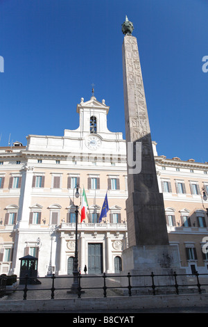 Parlamentsgebäude, Palazzo di Montecitorio, Rom, Italien Stockfoto