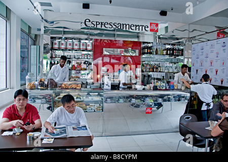 Bukit Bintang Star Hill Galerie Illy Kaffee Bar Kuala Lumpur Malaysia Stockfoto