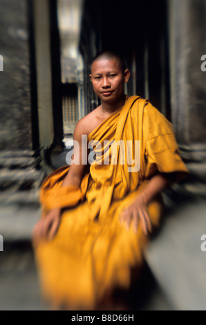 Buddhistische Mönch Tempel Angkor, Angkor Wat, Kambodscha Stockfoto