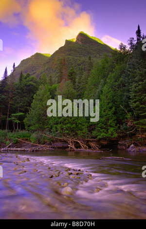 Nicol-Albert Mount Cap-Chat Fluss, Gaspesie Wildlife Reserve, Quebec Stockfoto