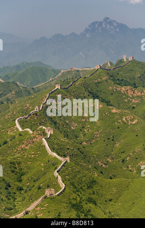 Die große Mauer von Simatai ist 5 4 km langen Abschnitt große Mauer China 35 Leuchtfeuer Türme befindet sich Miyun Nordgrafschaft, China Stockfoto