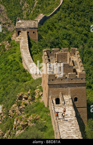 Ein 35-Wachtürme, die Simatai Great Wall umfassen 5 4 km langen Abschnitt China Great Wall befindet sich Miyun Nordgrafschaft, China Stockfoto