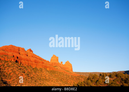 Red Rocks bei Sonnenuntergang Stockfoto