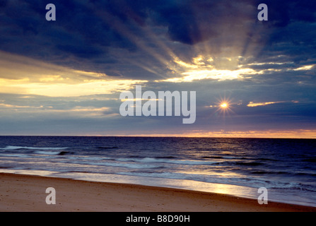 Sonnenuntergang, Prince Edward Island National Park, Greenwich, PEI Stockfoto