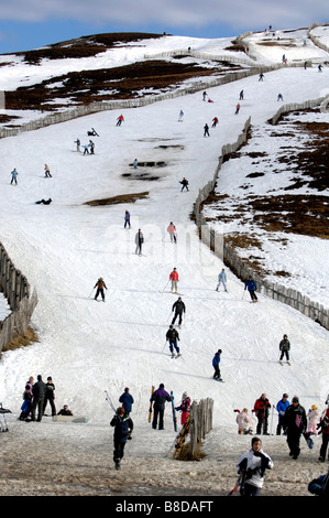 Glenshee Ski-Zentrum im Cairngorm National Park in Schottland Februar 2009 Stockfoto