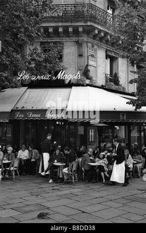 Les Deux Magots Café, Quartier Latin, Paris, Frankreich Stockfoto