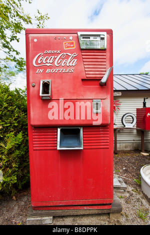 Antike Coca-Cola-Automaten Stockfoto