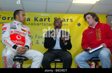 Lewis und Anthony Hamilton zusammen Stockfoto