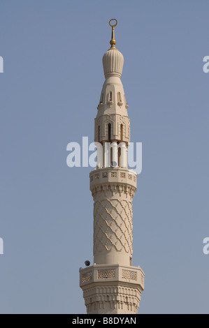 Minarett der Moschee Jumeirah in Dubai Stockfoto