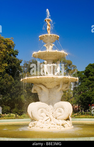 Melbourne-Skulpturen / Ausstellung Brunnen befindet sich in den Royal Exhibition Building s Gärten. Melbourne Victoria Australien. Stockfoto