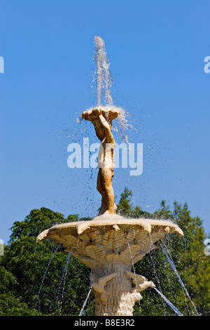 Melbourne-Skulpturen / Ausstellung Brunnen befindet sich in den Royal Exhibition Building s Gärten. Melbourne Victoria Australien Stockfoto