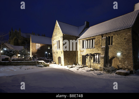 Die Jugendherberge Beverley Friary Teppichboden im Schnee East Yorkshire UK Stockfoto