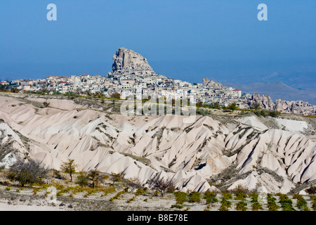 Uchisar in Cappadocia Türkei Stockfoto