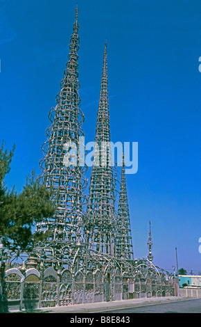 Watts Towers von Simon Rodin State Historic Park, Watt Stadtteil von Los Angeles, Kalifornien, USA Stockfoto